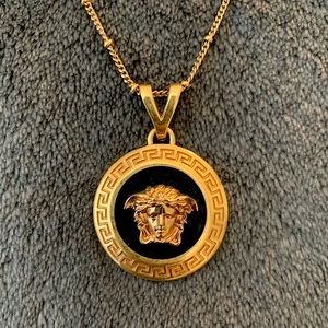 Versace Medusa Enamel Necklace